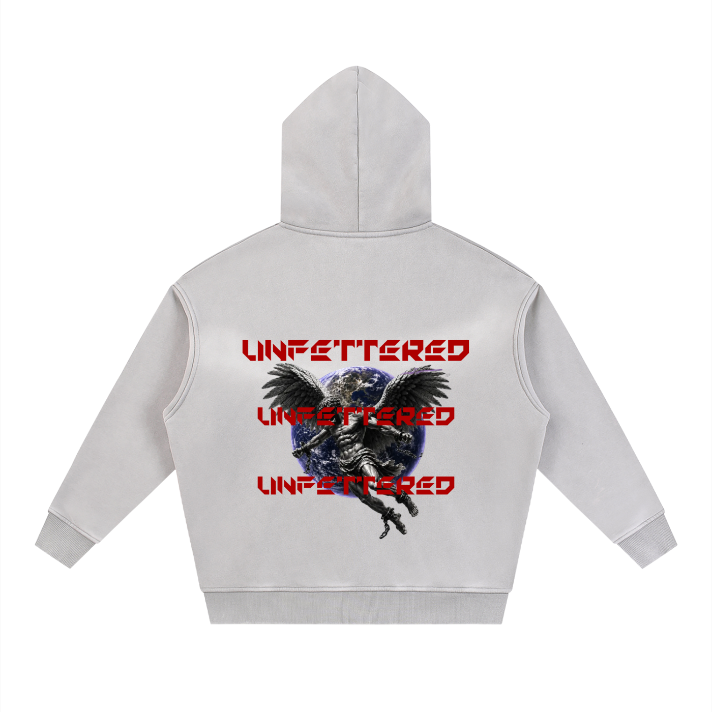Sunfade Two-way Zipper Boxy Fleece Hoodie